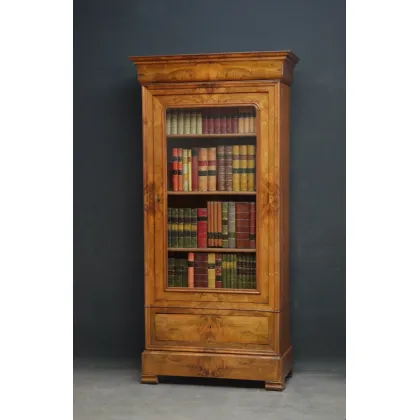 Zdjęcie Orzech włoski - antyk z XIX wieku - regał na książki