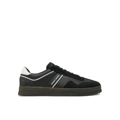 Zdjęcie Tommy Jeans Sneakersy Leather Retro Cupsole EM0EM01414 Czarny