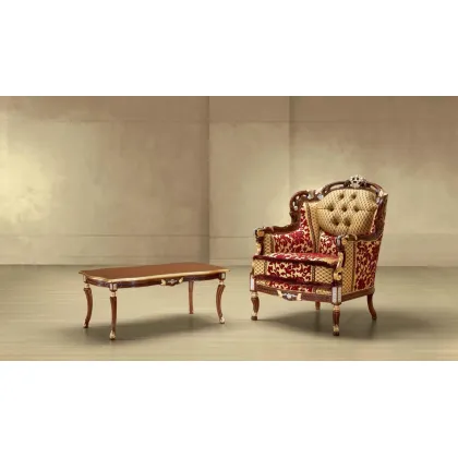 Zdjęcie Luksusowy stolik i fotel w stylu antycznym do wyjątkowego wnętrza - Morello Gianpaolo