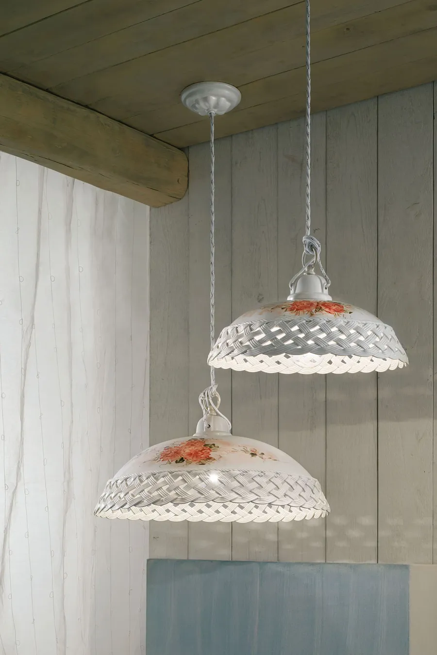 obrazek 2 Oryginalna duża włoska lampa wisząca w stylu klasycznym