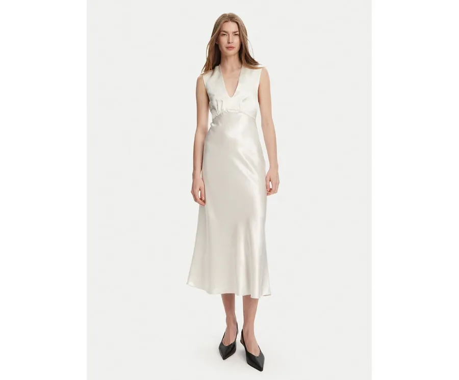 obrazek 1 Max Mara Sukienka koktajlowa Glizia 2516221048 Biały Regular Fit
