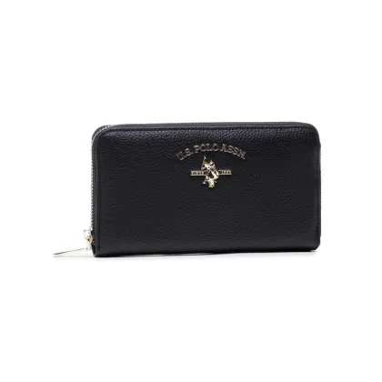 Zdjęcie U.S. Polo Assn. Duży Portfel Damski Stanford L Zip Wallet BEUSS5184WVP000 Czarny