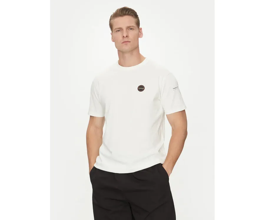 obrazek 1 Napapijri T-Shirt S-Badge NP0A4I3N Biały Regular Fit