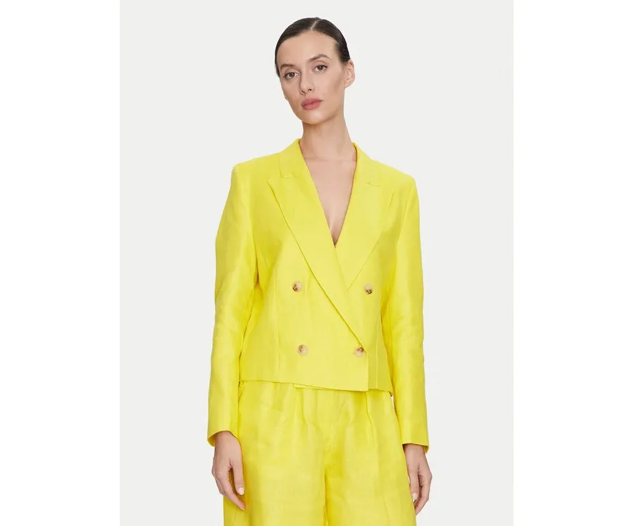 obrazek 1 ViCOLO Marynarka TB0790 Żółty Regular Fit