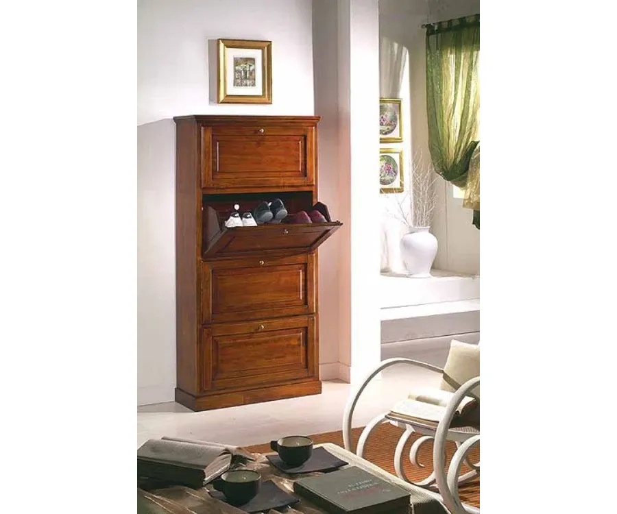 picture 1 Shoe cabinet with 4 flaps in a classic style - Zanini