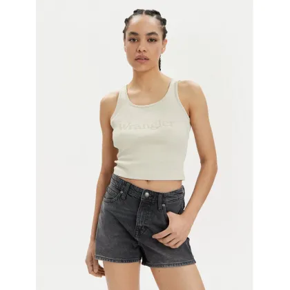 Zdjęcie Wrangler Top Logo 112350281 Beżowy Slim Fit