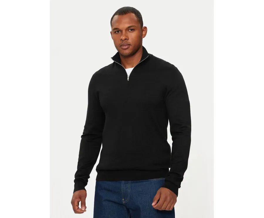 obrazek 1 Lindbergh Sweter 30-800173 Czarny Slim Fit