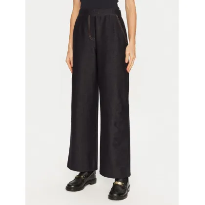 Zdjęcie Max Mara Leisure Spodnie materiałowe Foggia 2426786108 Granatowy Wide Leg