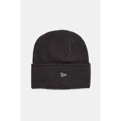 Zdjęcie New Era czapka kolor szary z cienkiej dzianiny 60565441