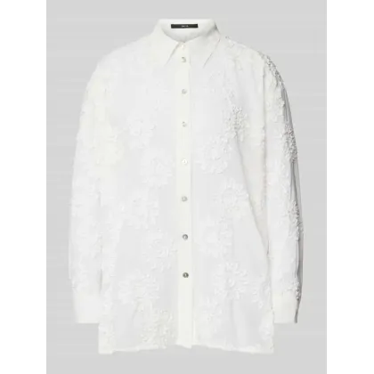 Zdjęcie Bluzka koszulowa o kroju regular fit z obniżonymi ramionami