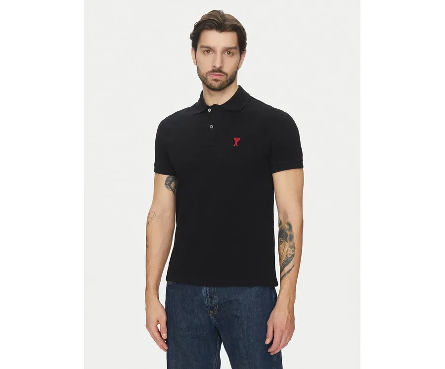 obrazek 1 AMI PARIS Polo BFUPL001.760 Czarny Regular Fit