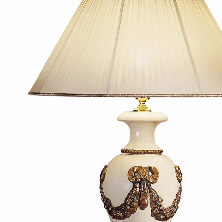 obrazek 2 Lampa stołowa z girlandami H.52xL.25xP.25 cm