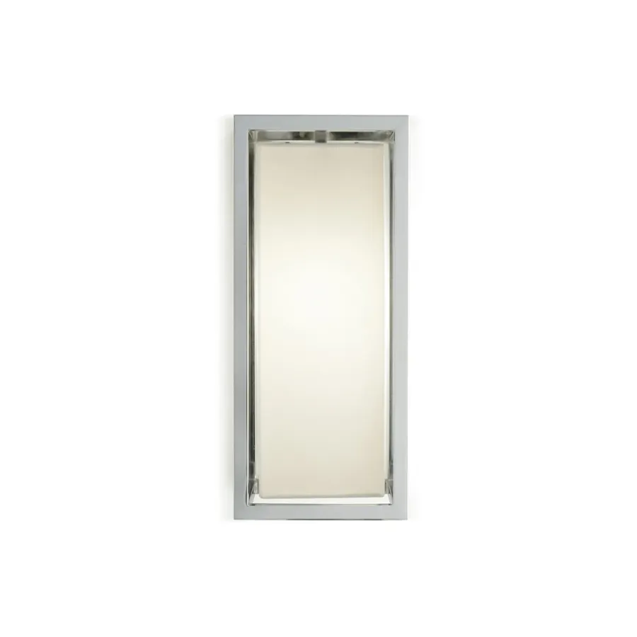 obrazek 2 Kwadratowa mała lampa ścienna z chromowanego mosiądzu H.32xL.14xP.14 cm