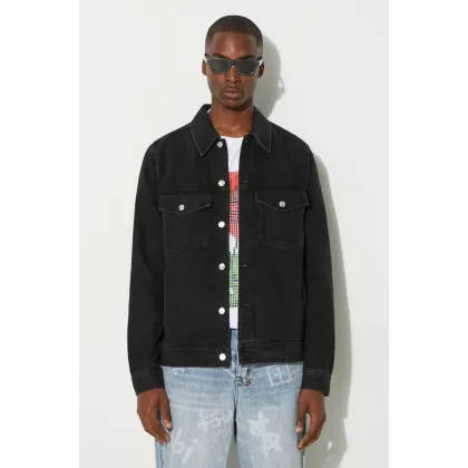 Zdjęcie Wood Wood Ivan Denim Jacket kolor czarny przejściowa 12235109.7051-BLACK