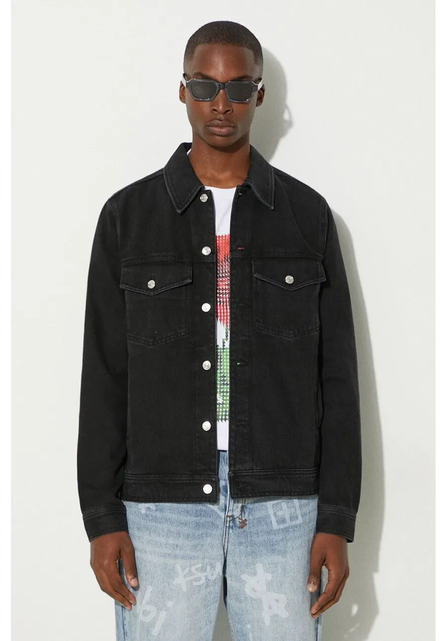 obrazek 1 Wood Wood Ivan Denim Jacket kolor czarny przejściowa 12235109.7051-BLACK