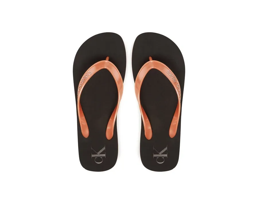 obrazek 1 Calvin Klein Jeans Japonki Beach Sandal Monologo Tpu YW0YW01719 Złoty