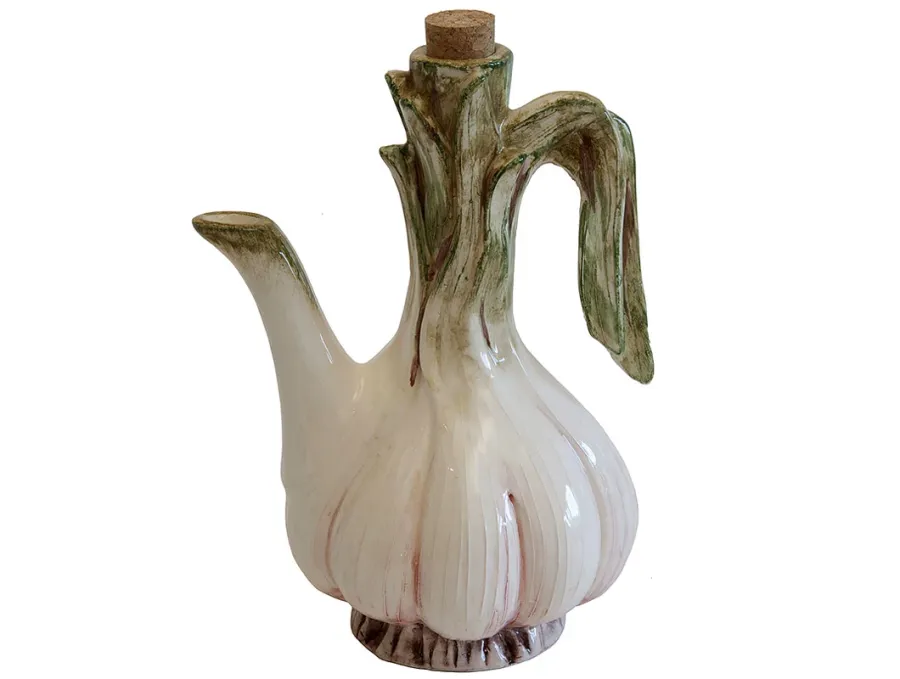 obrazek 1 Luksusowa ceramiczna karafka do oliwy w kształcie czosnku - Virginia Casa