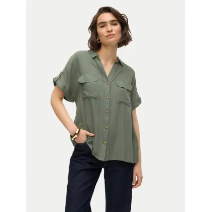 Zdjęcie Vero Moda Koszula Bumpy 10310139 Zielony Regular Fit