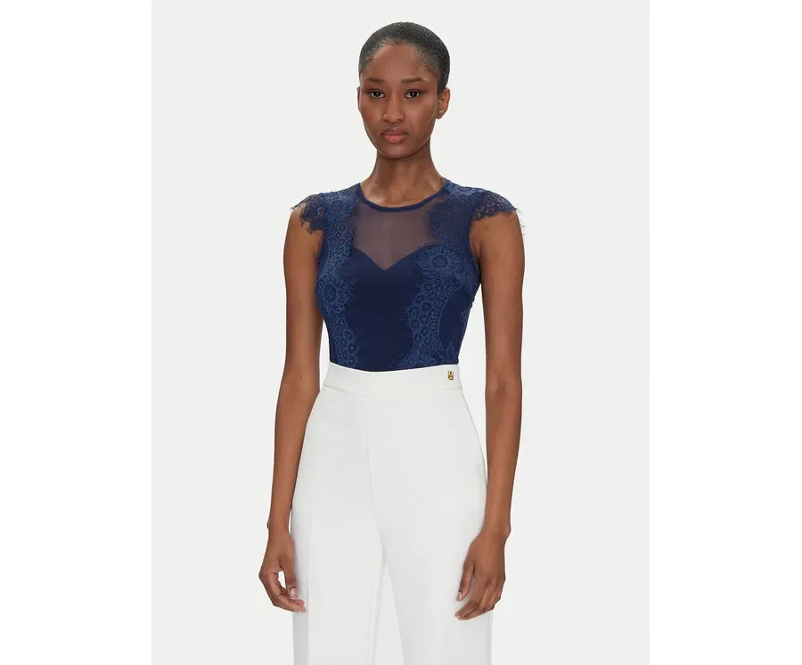 obrazek 1 Rinascimento Body CFC0122575003 Granatowy Slim Fit
