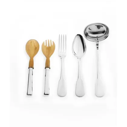 Zdjęcie Elegancki włoski zestaw sztućców ze srebra - Pampaloni