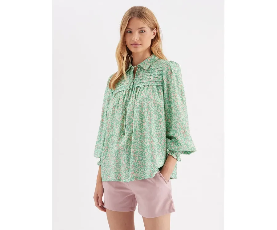 obrazek 1 Part Two Bluzka Sefina 30307563 Zielony Regular Fit