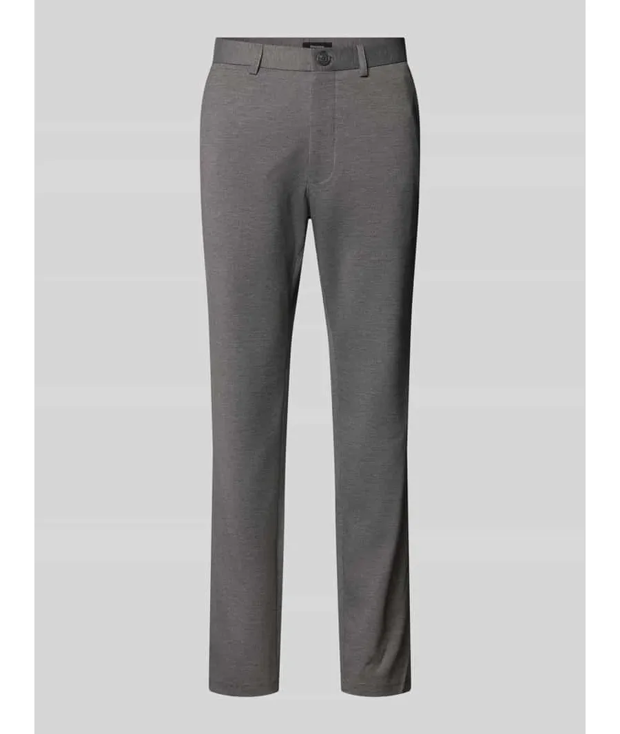 obrazek 1 Chinosy o kroju regular fit z fakturowanym wzorem model ‘LIAM’
