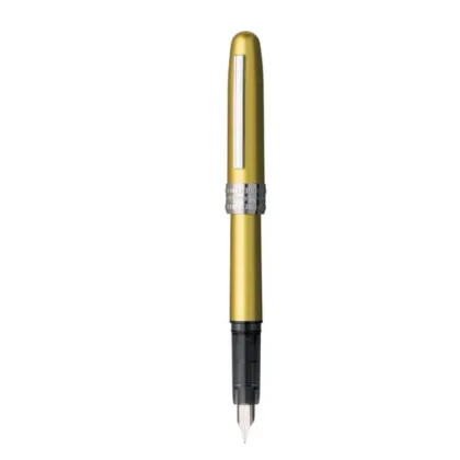 Picture An original writing accessory in the form of a yellow fountain pen