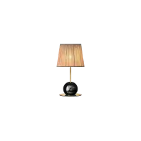 Picture Table lamp with a shade made of pleated fabric - Gansk