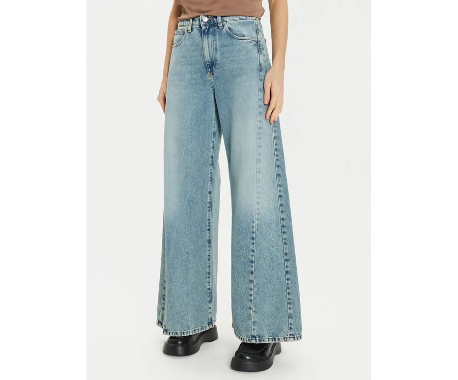 obrazek 1 ViCOLO Jeansy DS0114 Niebieski Wide Leg