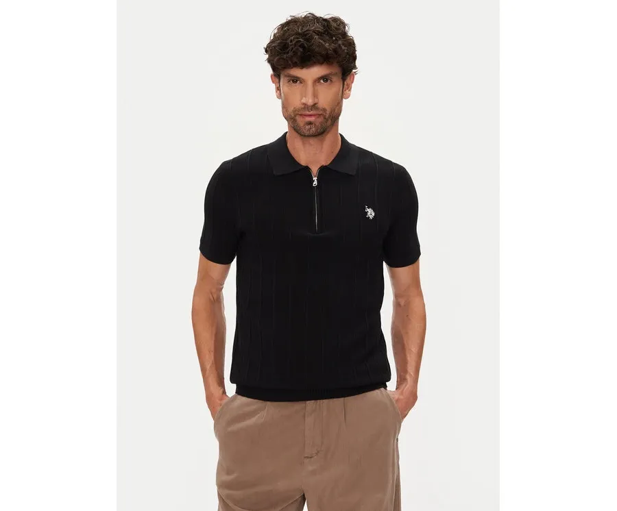 obrazek 1 U.S. Polo Assn. Polo MUP3369 Czarny Slim Fit