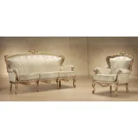 Zdjęcie Elitarna sofa i fotel do luksusowego salonu w stylu antycznym – Morello Gianpaolo