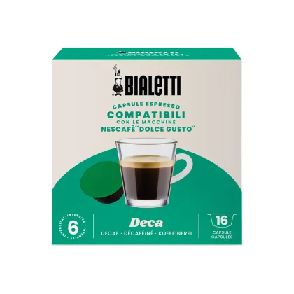 Zdjęcie Bialetti - kawa w kapsułkach bezkofeinowa Dolce Gusto Decaf - 16 kapsułek BIALETTI