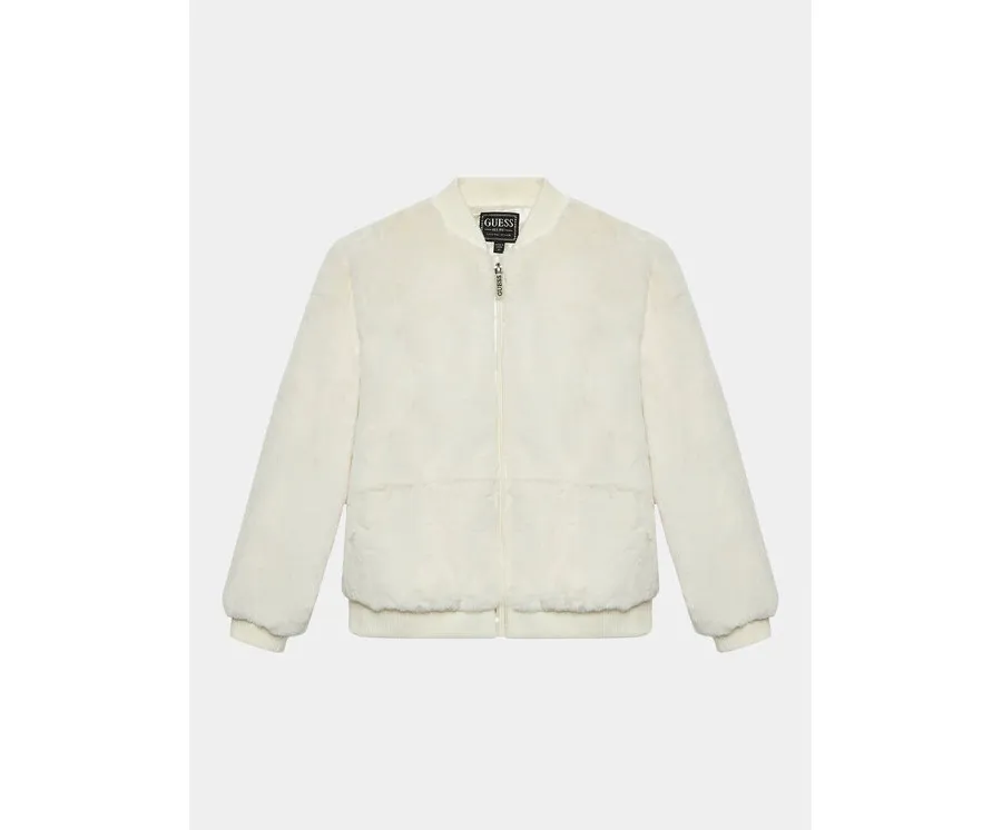 obrazek 1 Guess Kurtka bomber J3BL13 WCFX0 Écru Regular Fit