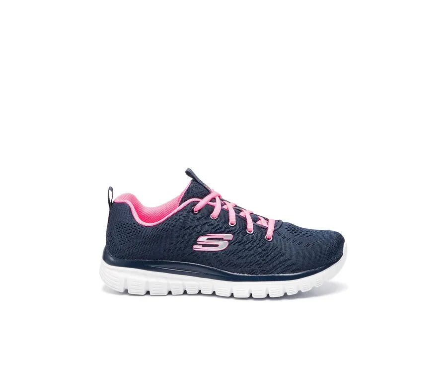 obrazek 1 Skechers Sneakersy Get Connected 12615/NVHP Granatowy