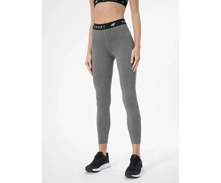 obrazek 1 4F Legginsy 4FSS23TFTIF077 Szary Slim Fit