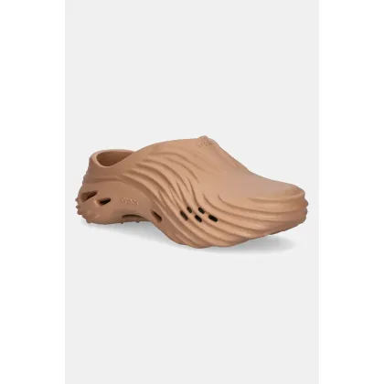 Zdjęcie Crocs klapki Echo Wave Clog kolor brązowy 210521.2CC