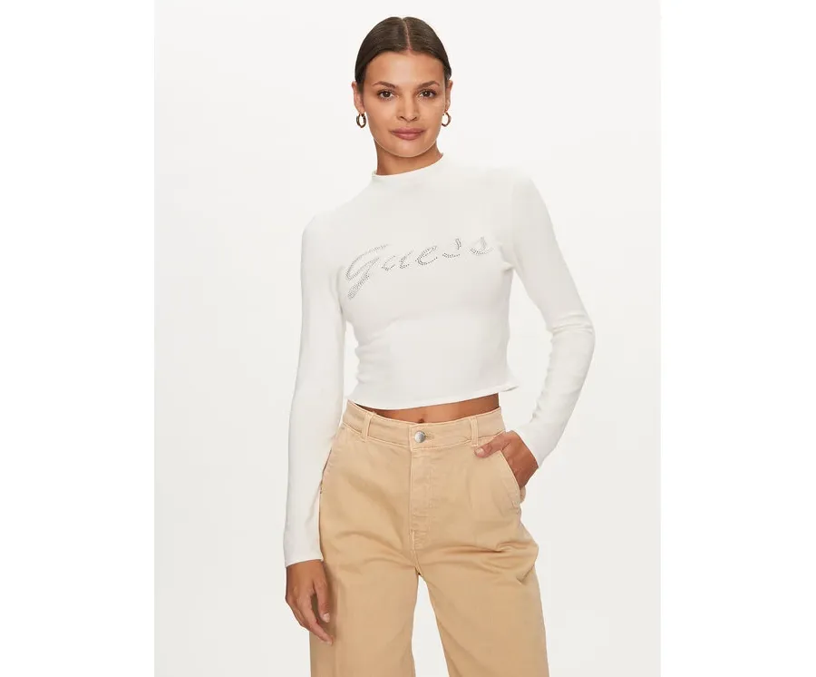 obrazek 1 Guess Bluzka W3BR07 Z2YK2 Biały Cropp Fit