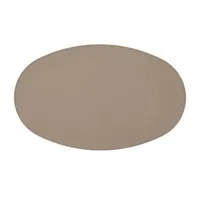 Picture Exclusive oval leather desk pad