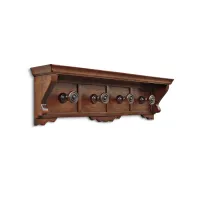 Zdjęcie Ekskluzywny włoski wieszak z czterema wieszakami z litego drewna