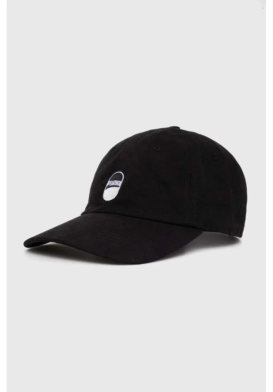 obrazek 1 Puma czapka z daszkiem bawełniana Downtown Low Curve Cap kolor czarny z aplikacją 025312