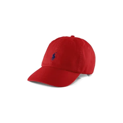 Zdjęcie Polo Ralph Lauren czapka z daszkiem bawełniana kolor czerwony gładka 211912843