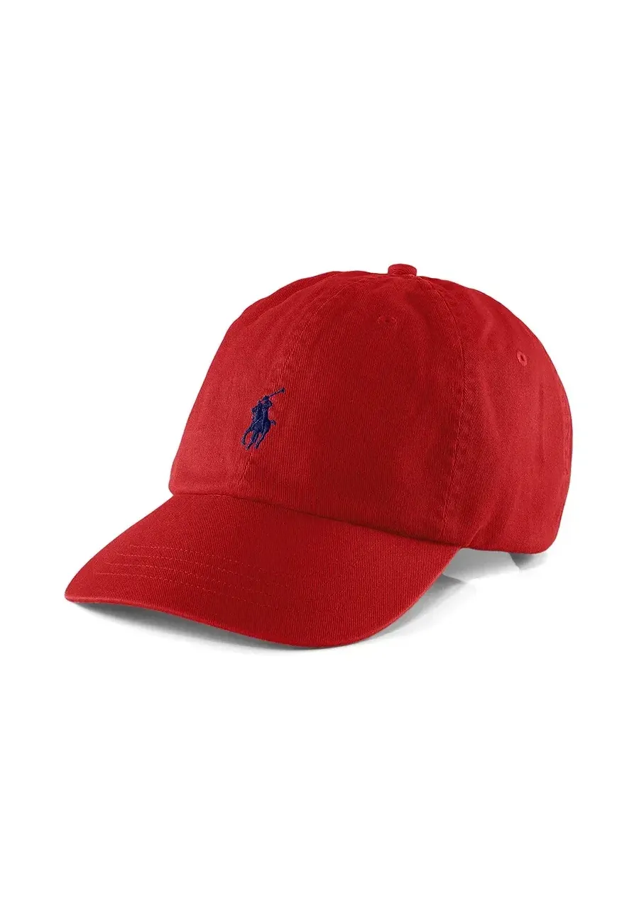 obrazek 1 Polo Ralph Lauren czapka z daszkiem bawełniana kolor czerwony gładka 211912843