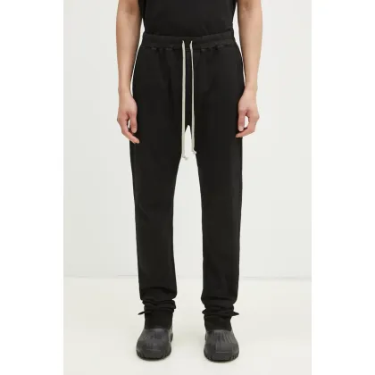Zdjęcie Rick Owens spodnie dresowe bawełniane Berlin Drawstring kolor czarny gładkie DU01E3392.RIG