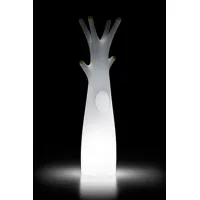Picture Designer clothes hanger for modern interiors, illuminated by a LED lamp - Plust