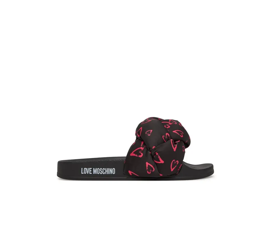obrazek 1 LOVE MOSCHINO Klapki JA28312G0MIW100C Czarny