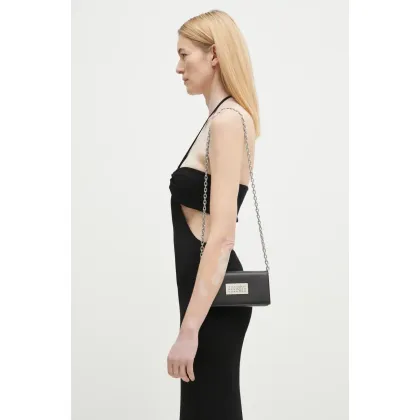 Zdjęcie MM6 Maison Margiela saszetka skórzana kolor czarny SB5ZI0014