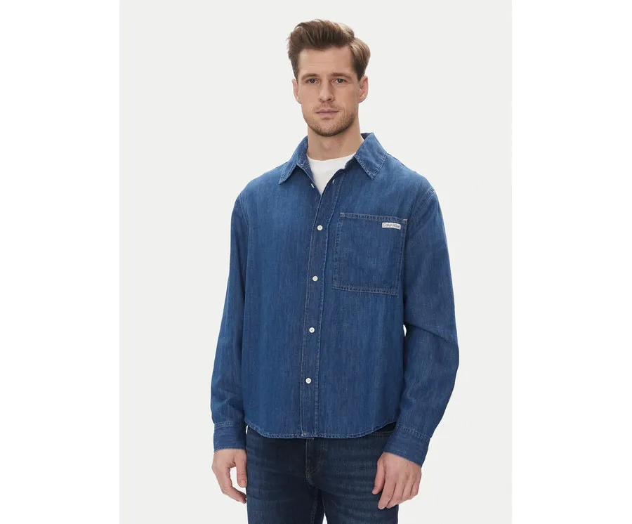 obrazek 1 Calvin Klein Jeans Koszula jeansowa J30J327509 Granatowy Regular Fit