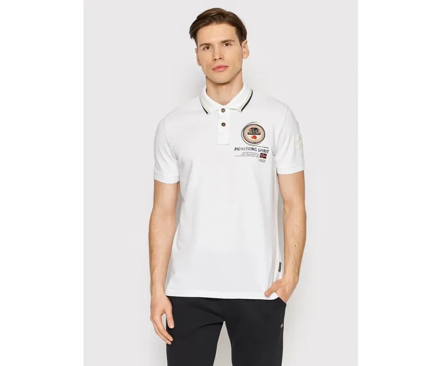 obrazek 1 Napapijri Polo Gandy 4 NP0A4H8R Biały Regular Fit