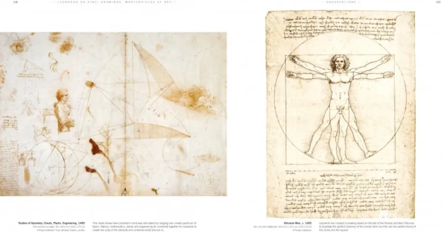 obrazek 2 Książka Rysunki Leonarda da Vinci - Arcydzieła sztuki - Flame Tree Publishing