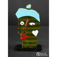 Picture Exclusive abstract pop art sculpture by Picasso in Murano glass